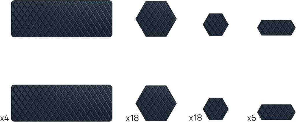 Razer Universal Grip Grip Tape for Gaming Compatible with Various Devices Game Mobile 4 Cut Black Tape, Anti-Slip Devices, (Gaming Mouse, Keyboard,