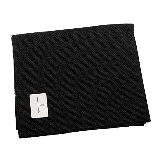 DARUMA Kogin Fabric Vertical HARD Type 50cm (H) x 44cm (W) COL.6 Black 01-8870
