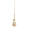Tone Dazzling Kundan Multistrand Pearls Choker Necklace Earring & Maangtikka Set For Women