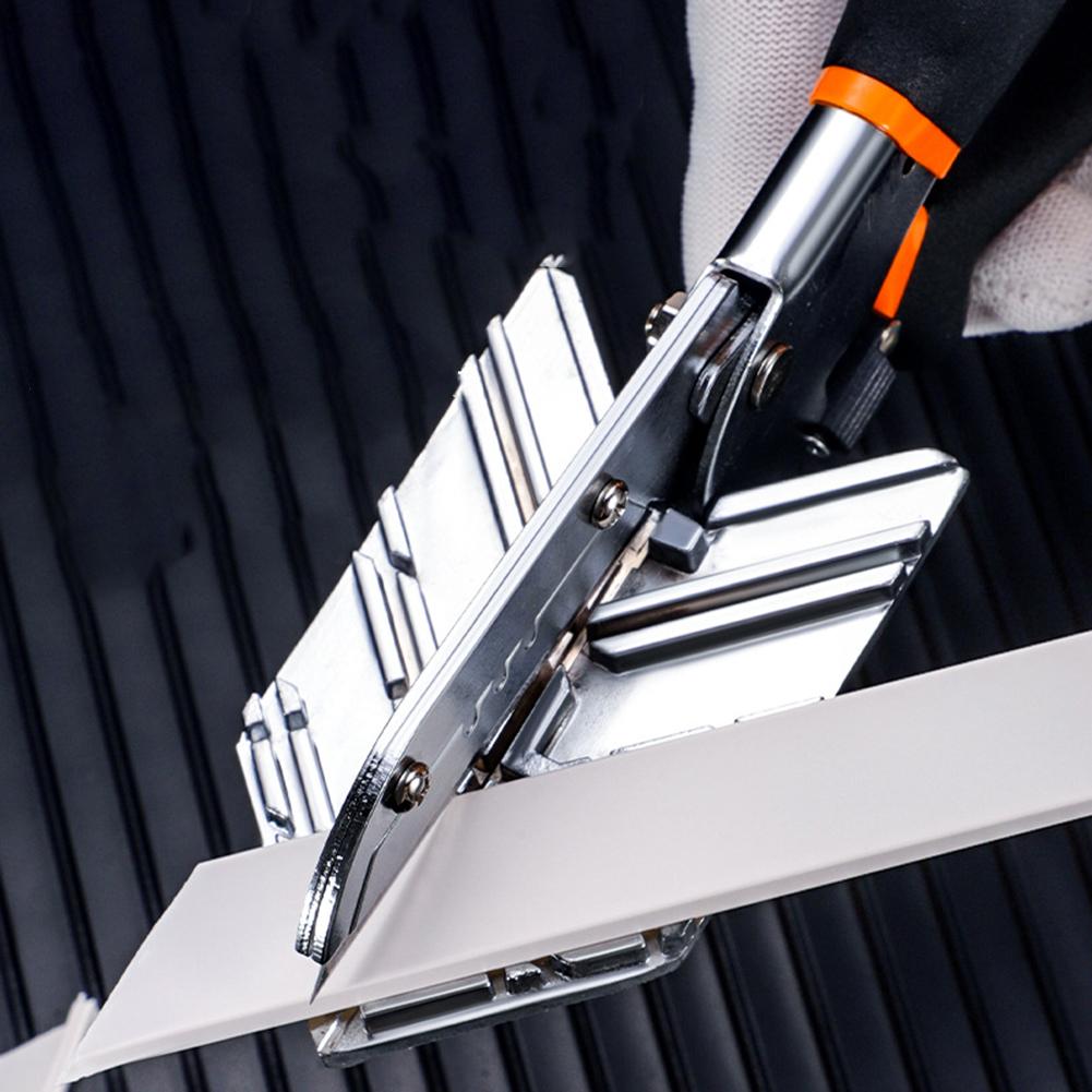 Wire Trough Cutter Angle Shears DIY Projects Black And Grey Comfortable Grip Angle Shears Cutter Comfortable Grip