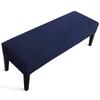 Jacquard Piano Chair Cover Stretch Jacquard Dining Bench Covers Rectangular Solid Color Thickened Stool Seat Cover 1PC