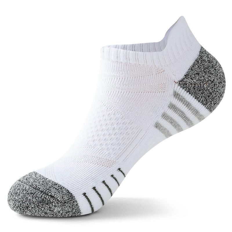 Sport Compression Running Socks Cushioned for Men and Women Ankle Low Cut Athletic Sock with Arch Support