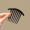 Black 7 Teeth Hair Combs Jewelry Charm Women Retro Simple Leopard Hairpin Hair Clips Barrettes Fashion Headwear Hair Accessories