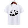 Cartoon Cute Animal Panda Tshirt Modal Casual Family Wear Class Clothes Short Sleeve Round Neck Childrens Summer polyester