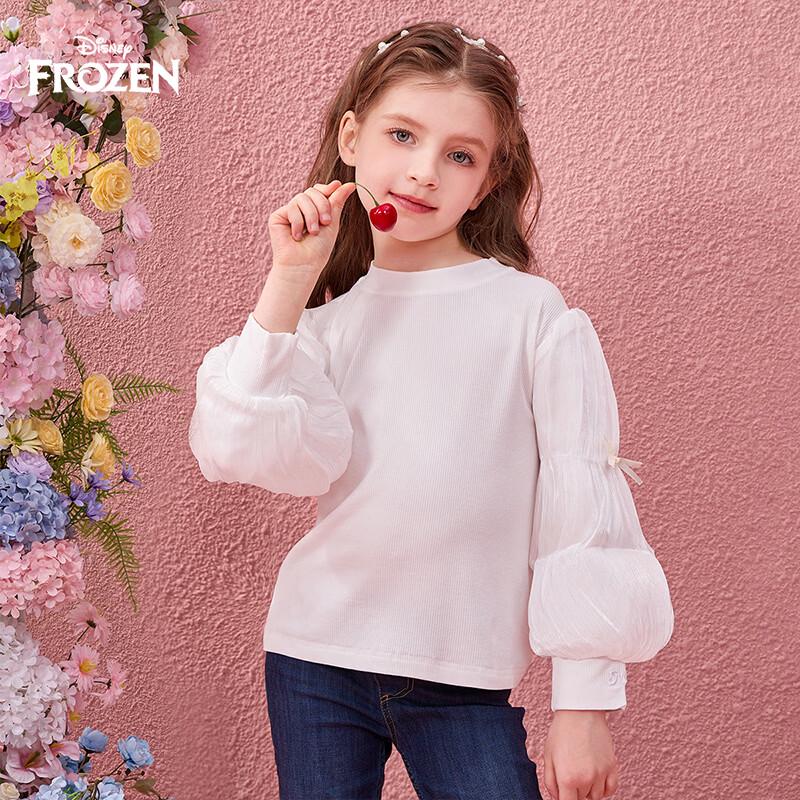 Disney Girls  Cartoon Long-Sleeve Puff-Sleeve T-Shirt 160