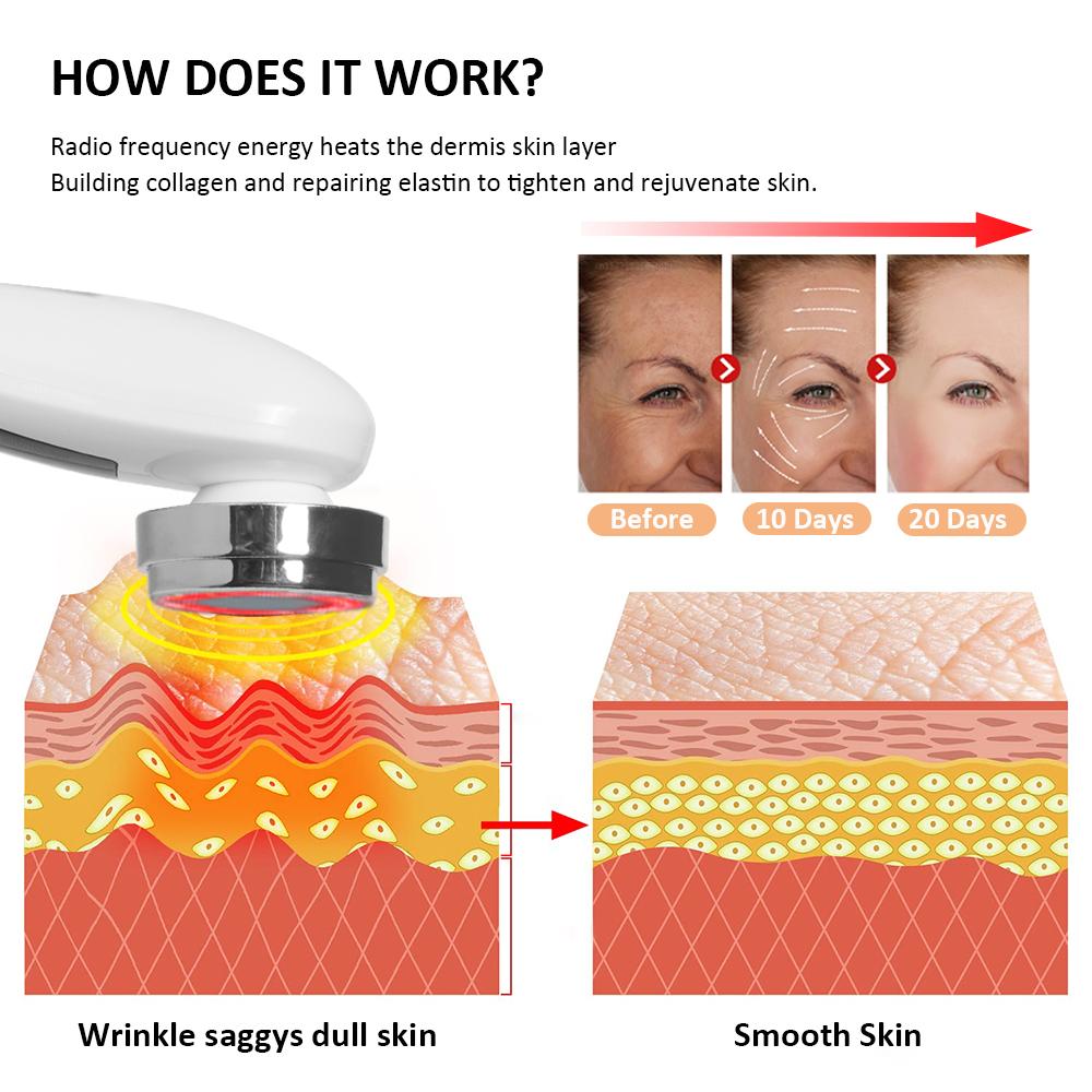 Skin Tightening Machine Radio Frequency Facial High Frequency Face Lifting Machine EMS Facial Microcurrent Skin Tightening Device
