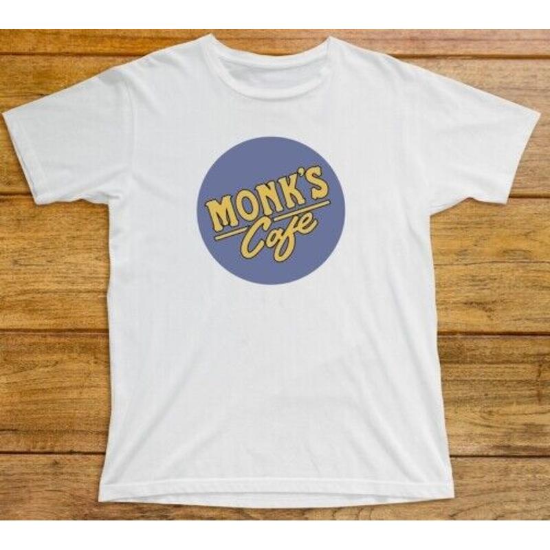 Monk s Cafe T Shirt 754 Seinfeld TV Comedy New York Jerry George Kramer Elaine S разноцветный