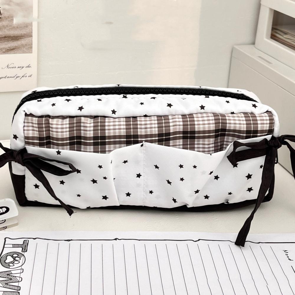 

School Supplies Pen Case Enchanting Girls Stationery Storage Large Capacity Pen Bag Lightweight Cute Pencil Case For Students чёрный