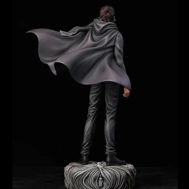 Attack On Titan Eren Yeager Dual Head Sculpt Gk Statue Action Figure Desktop Decoration For Anime Fans Anniversary Edition