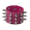 Punk Pu ādas radzēm aproce Gothic Cuff rokassprādze unisex melna aproce