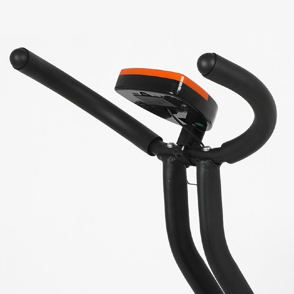 Pomarańczowo+Czarny Składany Rower Cardio Indoor z Wyświetlaczem LED Rower Dynamiczny Rower Treningowy Rower do Spinningu Sprzęt Treningowy 40*65*110cm