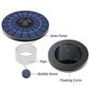 2.5W Round Solar Oxygen Pump Stable Silent Water Air Aerator Pumps For Aquarium Fish Tank Pond Outdoor Fishing Oxygenation