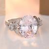 Elegant Inlaid White CZ Women's Ring Exquisite CopperColor Geometry Daily Wear Party Jewelry Anniversary Gift