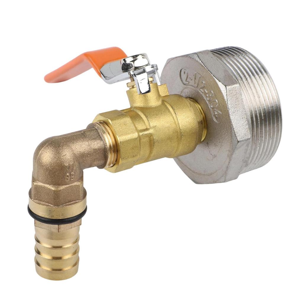 200L For Oil Drum Replacement Stainless Steel Outlet Valve for For Oil and Water Dispensing Featuring Leak Proof Seal