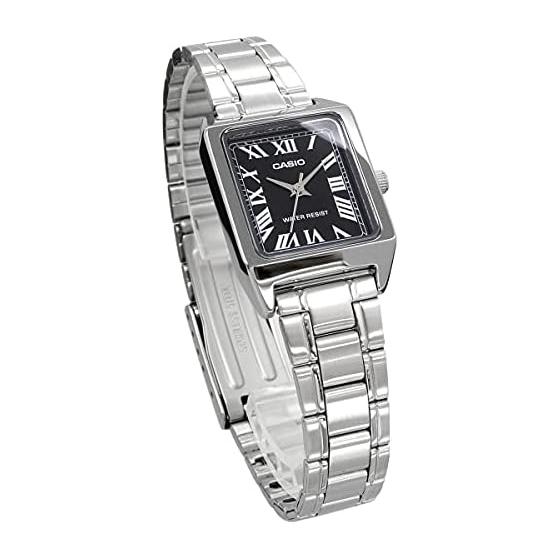 [Casio] CASIO Standard Analog Ladies Watch LTP-V007D-1B Black Silver Metal Band Overseas Model [Parallel Import]