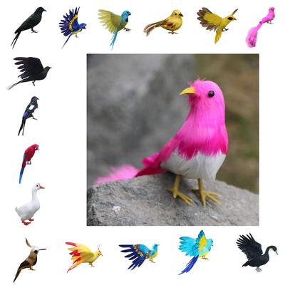 Artificial Feather Birds Decorations Craft Gift Ornaments 15