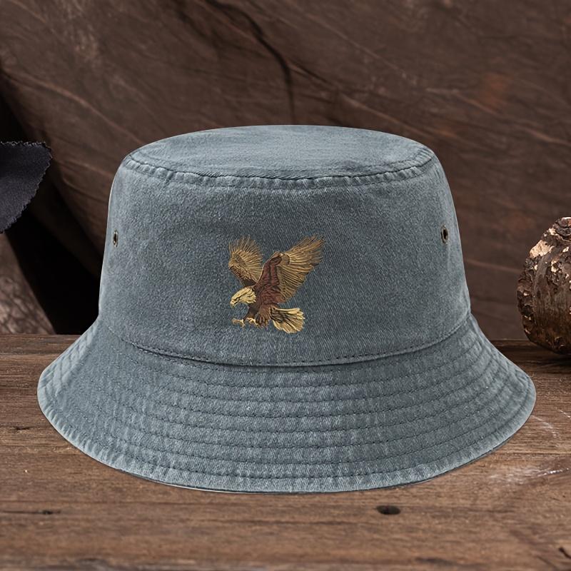 Mighty Eagle Printed Fisherman's Hat Fashionable and Versatile Outdoor Hat Sunscreen and Sunshade