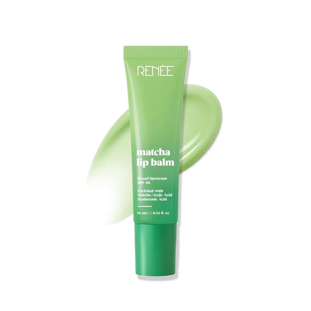 RENEE Matcha Lippenbalsam für trockene, rissige Lippen mit LSF 50 - 10 g