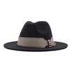Autumn and winter European, American and western cowboy hats fashion woolen jazz hats men's and women's British fedora hats