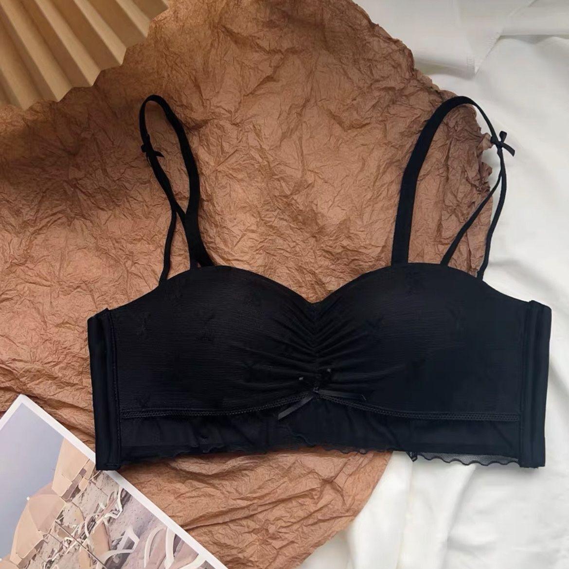 

1/2 Чашки Бюстгальтеры Девушки Милое Пуш-ап Белье Без косточек Кружево Пот Спинка Без спинки Красота Сексуальные Женские Бюстгальтеры Слинг Модное Белье Регулируемый ремешок 32/70AB