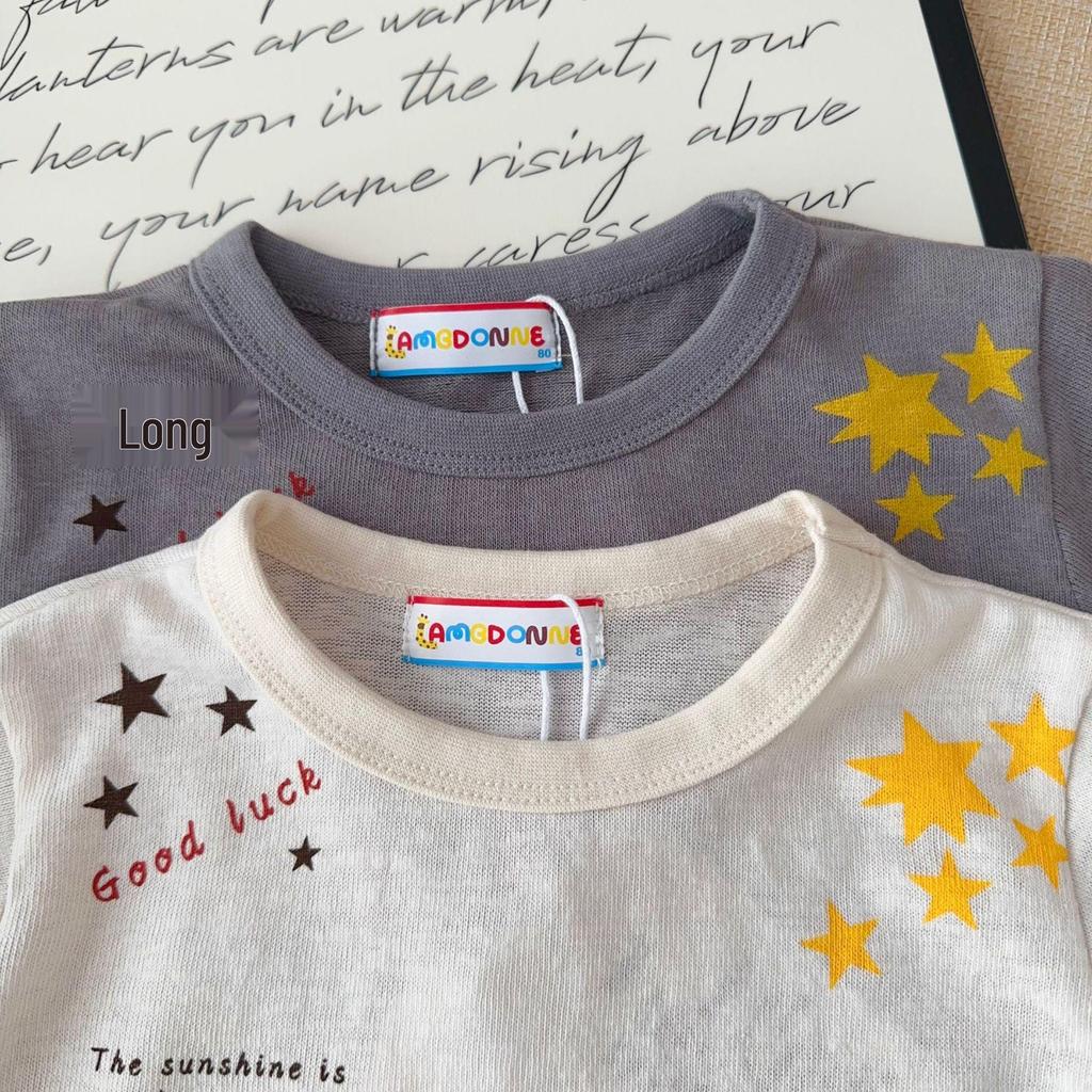 Kids' 2026 Summer Short Sleeve T-shirt: Thin, Round Neck, Printed Design for Boys