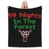 Custom 99 Nights In The Forest Blanket Survival Horror Games Plush Vintage Breathable Throw Blankets For Home Textile Decor