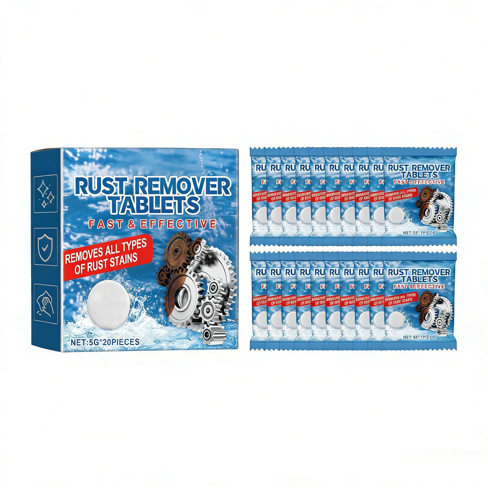 Removal And Cleaning Effervescent Tablets - Multi-Purpose Effervescent Tablets For Cleaning, Metal, And Household Cleaning One Size