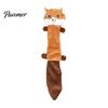 Durable Toys for Chewing Crinkle Animal Dog Toy, Plush Squeaky Chew Fox Raccoon Interactive Pets Squirrel Puppy Teething Toy Small Medium And
