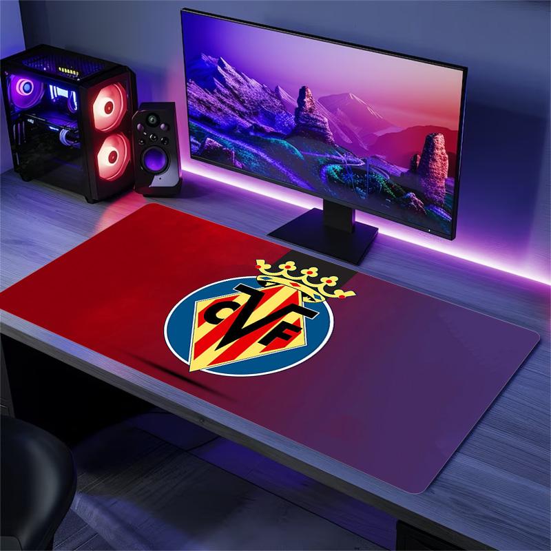 Villarreal Print Cushion Non-slip Laptop Tablet Big Mousepad XXL Mat Mini PC Playmat With Lock edge