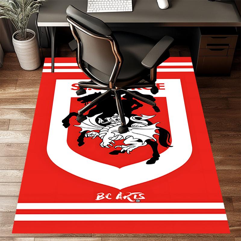 ST George Illawarra Polyester Carpet, Soft Indoor Mat for Office Chair, Living Room, Computer Desk - Decorative Home Office Rug Design