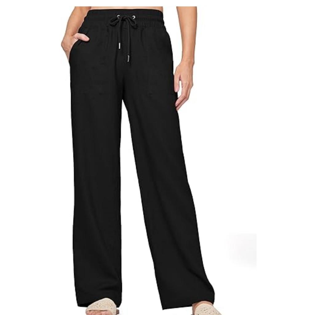 BITCED Women's Fashion Casual Solid Color Print Pants & Capris