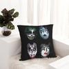 KISS Rock Band Square Pillowcase Cushion Cover Pillow Case Throw Pillow Cover for Home Sofa Living Room