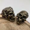 Pirate Skull Brass Knife Bead Outdoor Tool Pendant DIY Keychain Woven Bracelets Accessories Lanyard Charms