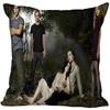 Die Twilight Saga Biss zum Morgengrauen Kissenbezug Schlafzimmer Haus Dekorativ Geschenk Kissenhülle Quadratisch Reißverschluss Kissenbezüge Satin Weich