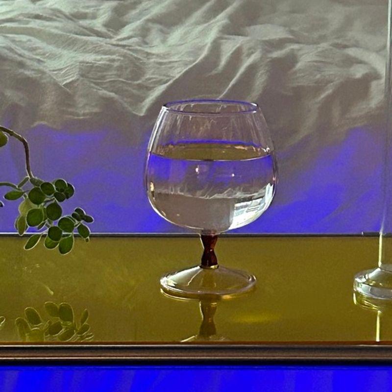 Elegant Table Orfevre Goblet 4 Colors Luxury Wine Glass for Christmas Home Party