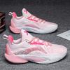 Flash Kirschblütenpulver Winterversion Generation TD Studenten Basketballschuhe Stoßdämpfung Rückprall Echter Kampf Warme Reibung hat Geräusch