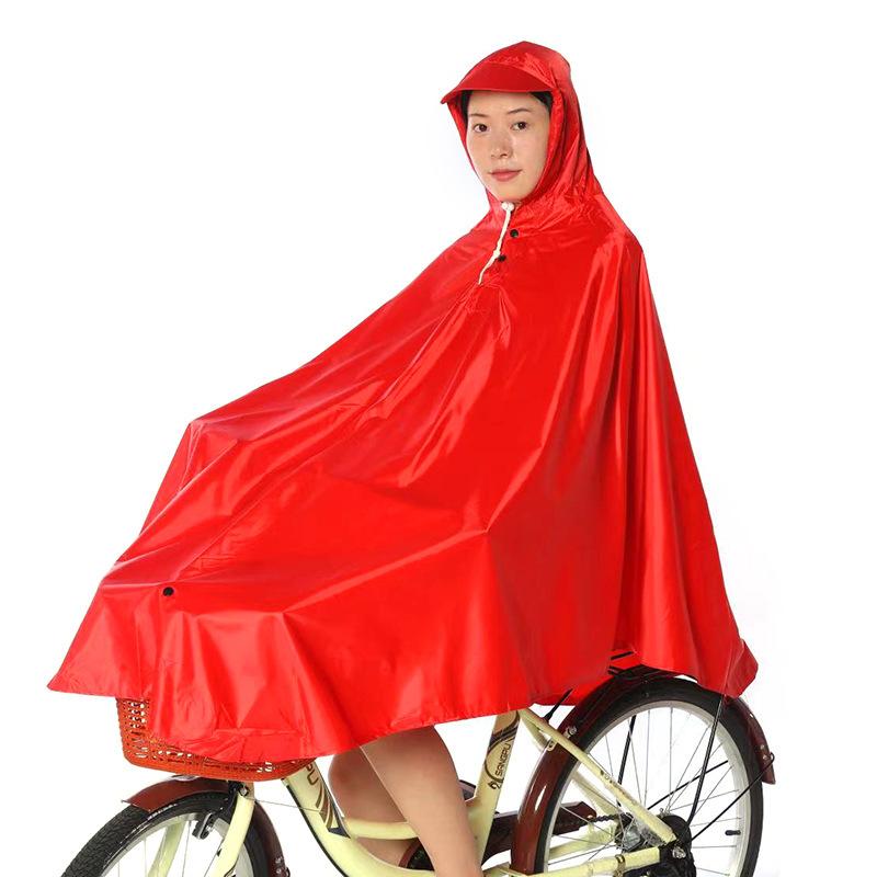 PVC Breathable Thickened Electric Vehicle Raincoat Outdoor Hiking Poncho Bicycle Battery Car Cycling Raincoat Wholesale