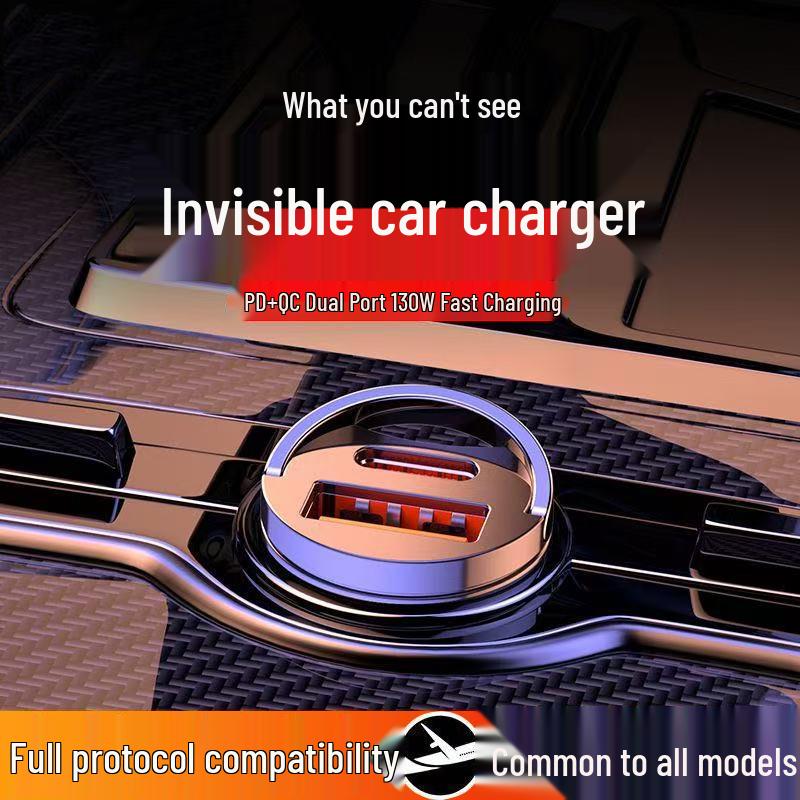 Fast Charging Car Adapter for Huawei, Xiaomi, and Apple - 16W Cigarette Lighter PD Charger