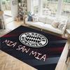 Design Bayernu Mnichov Křišťálový sametový koberec Útulný Ne?Protiskluzová tištěná předložka do ložnice, obývacího pokoje, předsíně