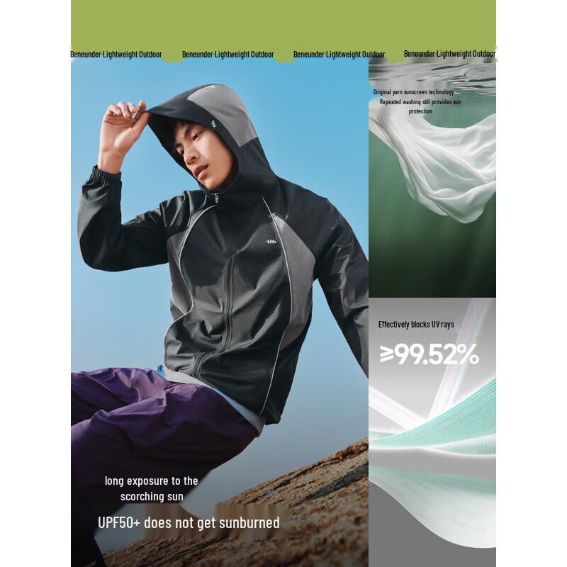 Beneunder Men s Lightweight UV Protection Jacket M
