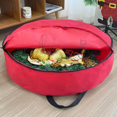 Weihnachtskranz-Aufbewahrungstasche, Organizer, stabile Tragegriffe, Hülle für