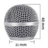 Microphone Replacement Head Steel For Sm58 Q7 Mesh Handheld Microphone Grill Mesh Head Fits Shure Beta 58A