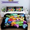 3pcs Happy Tree Friends3 pattern bedding set duvet cover set includes duvet cover &pillowcases, perfect all season bedroom decoration & gift