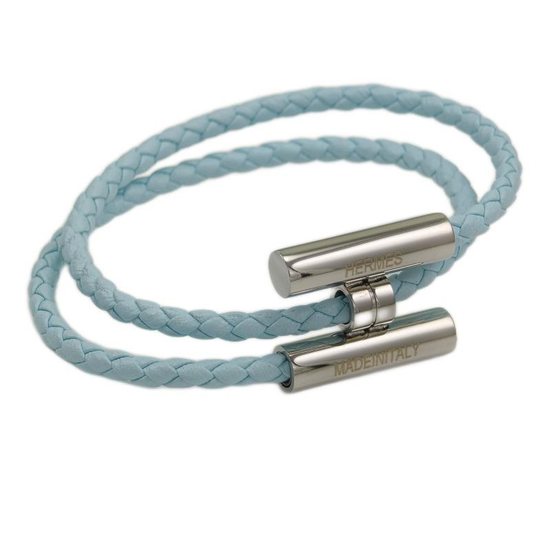 Stainless Steel Bracelet, Leather Woven Bracelet, Various Colors, Geometric Style, Light Luxury Style