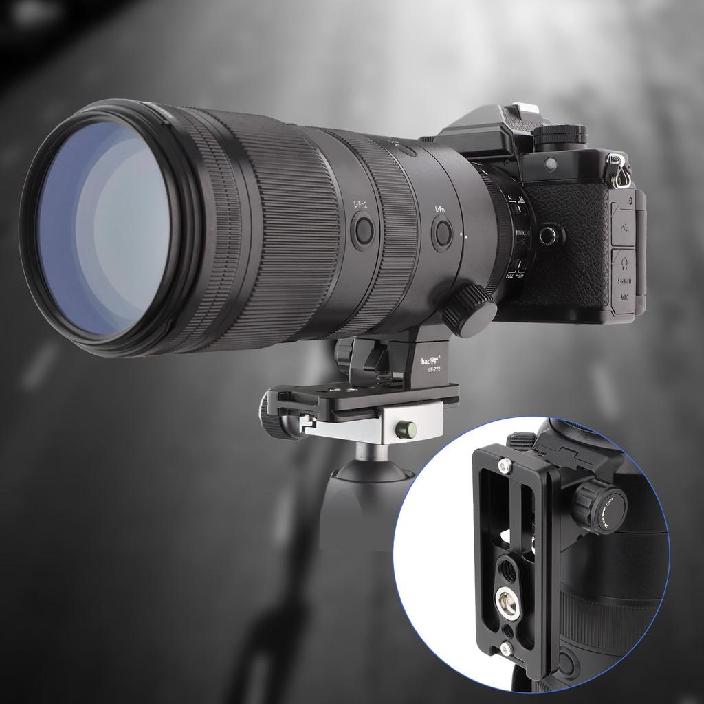 Haoge Lens Foot for Nikon NIKKOR Z VR S and Z Lenses Tripod Mount Quick Release Plate for Nikon and Z5 Cameras LF-Z72 70-200mm F/2.8 100-400mm