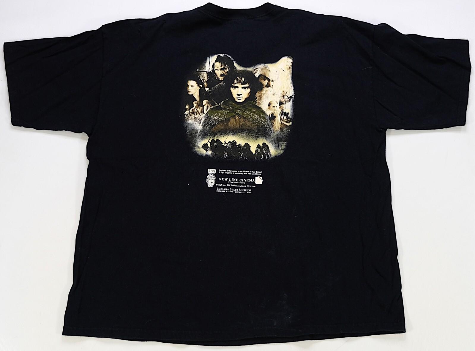 Vintage The Lord Of The Rings Trilogy 2005 Museum Exhibit T Shirt 2000s 2XL XXXL
