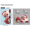 Christmas Window Clings With Cute Santa Cat Snowflake Pattern Removable Self Adhesive For Home Shop Xmas Decoration