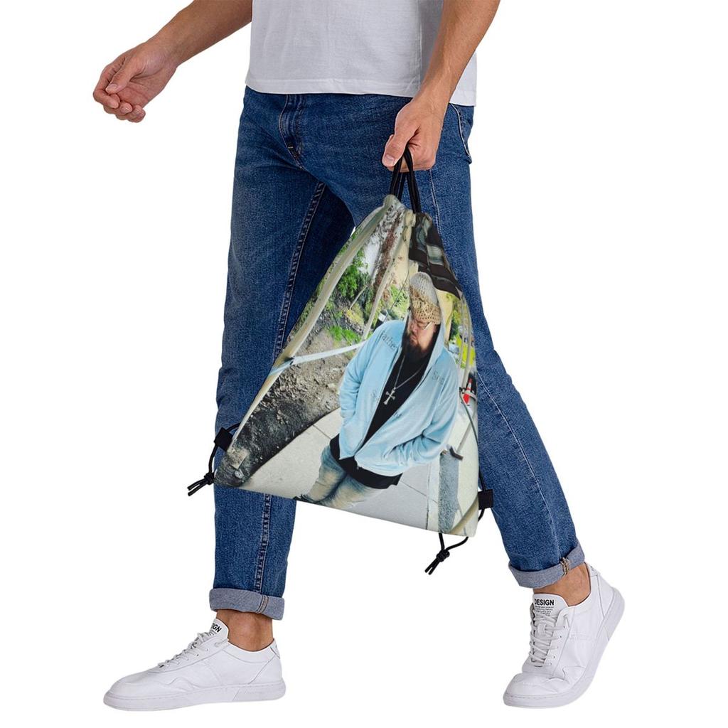 Joeyy Singer Vocalist Music Rapper Backpacks Casual Drawstring Bags Sports Bag Book Bags for Travel Students