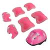 Kids Bike Helmet Set Sports Protective Gear Adjustable Knee Pads Elbow Pads Wrist Guards Kids