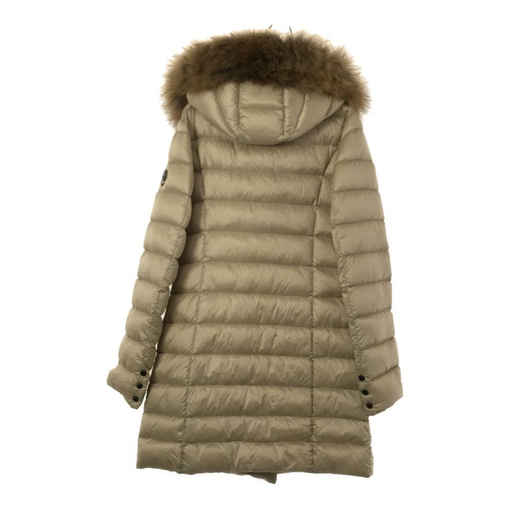 CAPEHORN Raccoon Fur Down Coat 42 Beige Women Used